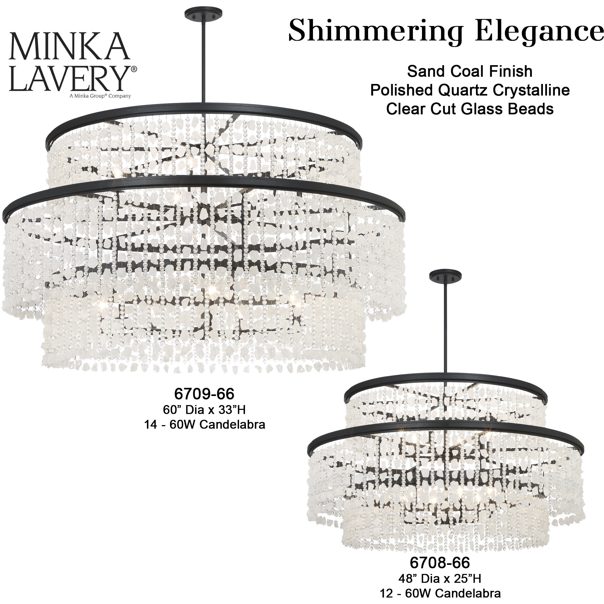 Shimmering Elegance 14 Light Chandelier Ceiling Light
